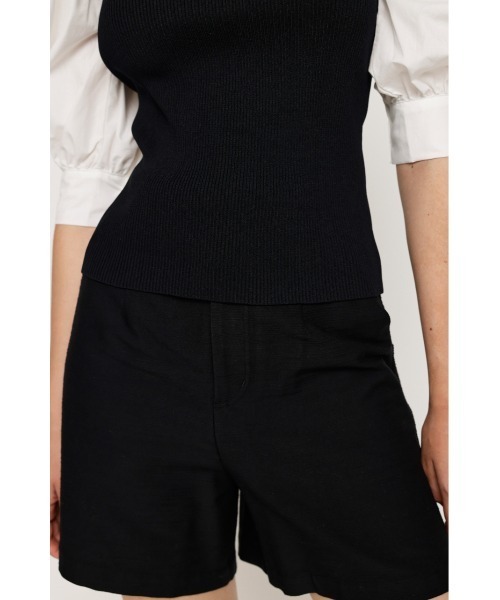 SLY(スライ)の「BACK RIBBON DOCKING KNIT TOPS バックリボン ドッキング ニット トップス(ニット/セーター・レディース・ブラック/ターコイズブルー/マルチ・FREE)」の19枚目の写真