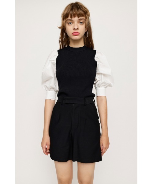 SLY(スライ)の「BACK RIBBON DOCKING KNIT TOPS バックリボン ドッキング ニット トップス(ニット/セーター・レディース・ブラック/ターコイズブルー/マルチ・FREE)」の18枚目の写真