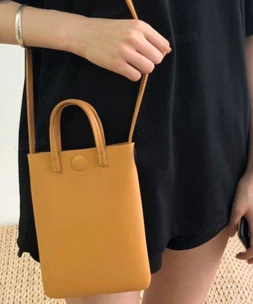 Dalfwin（ダールフィン）の「2022 AW 秋冬 レディース バッグ スクエアミニスマホショルダー スマホポシェット（ショルダーバッグ・レディース・ホワイト/ブラック/ダークベージュ・ONE SIZE）」の8枚目の写真