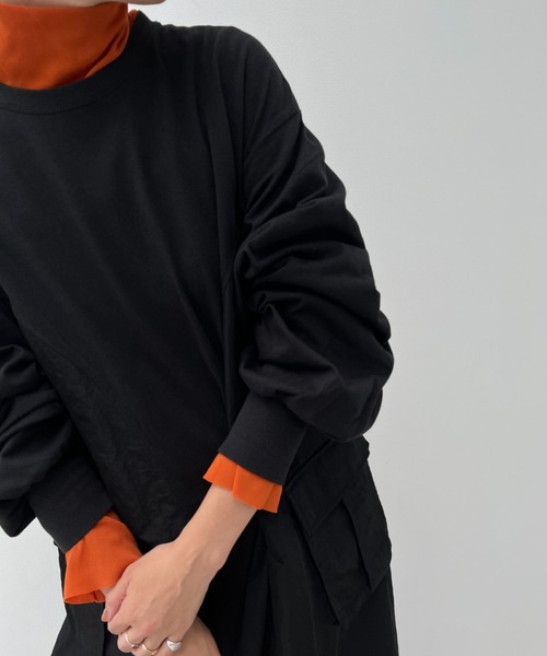 y/m（イム）の「ナイロンドッキングカットワンピース（ワンピース・レディース・ブラック/カーキ・FREE）」の18枚目の写真