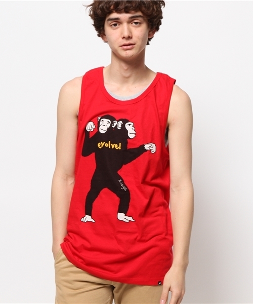 XLARGE（エクストララージ）の「EVOLVE TANK（タンクトップ・メンズ・アッシュ/レッド・SMALL/X-LARGE/MEDIUM/LARGE）」の2枚目の写真