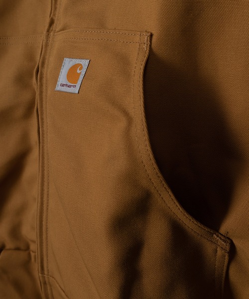 Carhartt(カーハート)の「【Carhartt/カーハート】Thermal-Lined Duck Active Jacket /サーマルライナー ダック アクティブジャケット(ブルゾン・メンズ・ブラウン/ブラック・M/L/XL)」の9枚目の写真