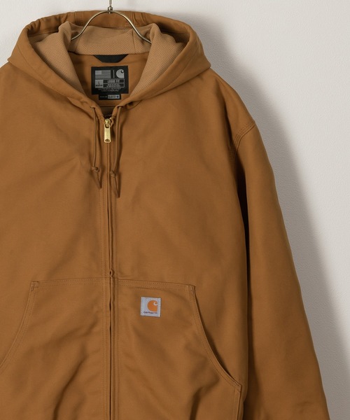 Carhartt(カーハート)の「【Carhartt/カーハート】Thermal-Lined Duck Active Jacket /サーマルライナー ダック アクティブジャケット(ブルゾン・メンズ・ブラウン/ブラック・M/L/XL)」の6枚目の写真