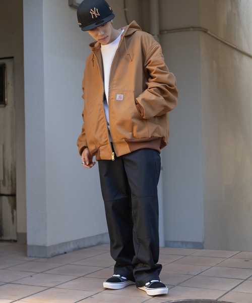 Carhartt(カーハート)の「【Carhartt/カーハート】Thermal-Lined Duck Active Jacket /サーマルライナー ダック アクティブジャケット(ブルゾン・メンズ・ブラウン/ブラック・M/L/XL)」の12枚目の写真