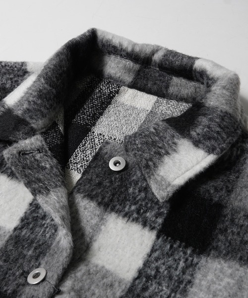 ブロックチェックビックアウター（その他アウター）｜coca（coca