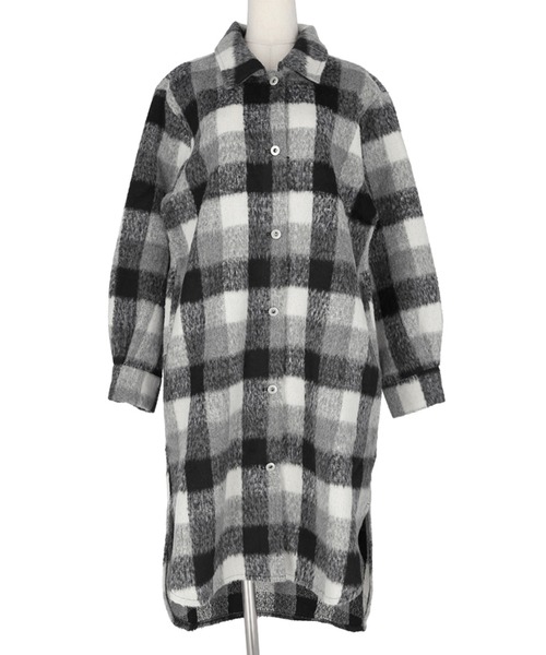 coca(coca)(コカ)の「ブロックチェックビックアウター(その他アウター・レディース・グリーン/ブラック・M/L)」の15枚目の写真