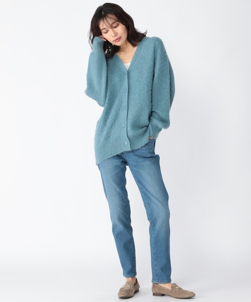 BARNYARDSTORM（バンヤードストーム）の「BARNYARDSTORM / モヘアカーデ（カーディガン/ボレロ・レディース・ブルー/モカ・FREE）」の6枚目の写真