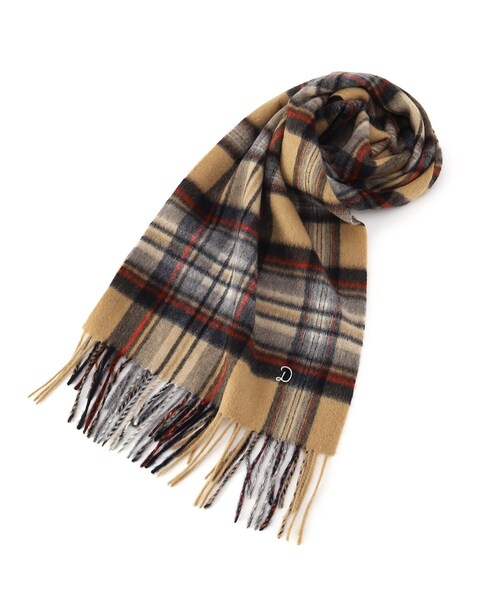 DRESSTERIOR（ドレステリア）の「◆【Safari12月号掲載】カシミヤタータンチェックマフラーM（ストール/ショール・メンズ・グレー/ベージュ/レッド系1・00）」の4枚目の写真