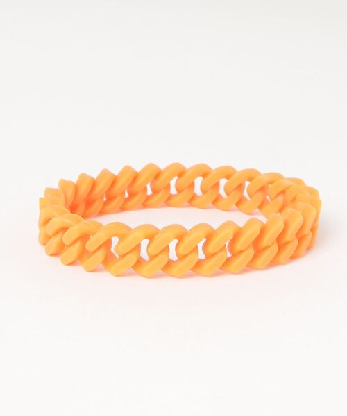 Figments(フィグメンツ)の「ラバーチェーンブレスレット(ブレスレット・レディース・オレンジ/ブラック/ブルー・FREE)」の6枚目の写真