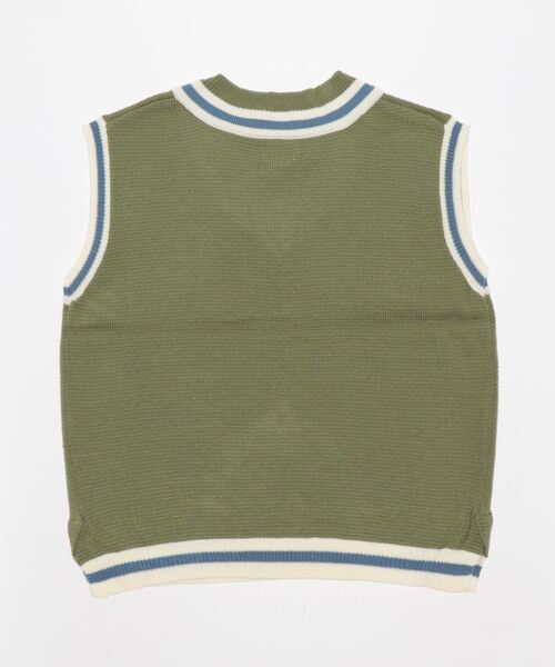 Right-on（ライトオン）の「リブラインセルフィーベスト（ベスト・メンズ・オフホワイト/ライム/ブラック/キャメル・XL/L/M）」の5枚目の写真