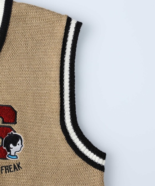 Right-on（ライトオン）の「リブラインセルフィーベスト（ベスト・メンズ・オフホワイト/ライム/ブラック/キャメル・XL/L/M）」の10枚目の写真