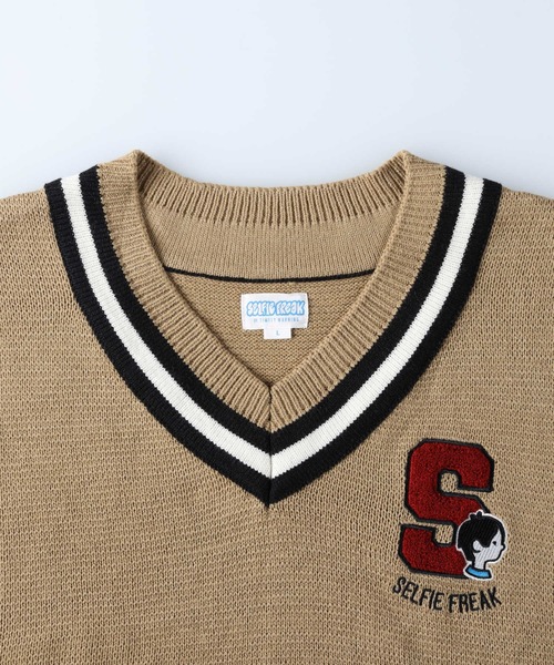 Right-on（ライトオン）の「リブラインセルフィーベスト（ベスト・メンズ・オフホワイト/ライム/ブラック/キャメル・XL/L/M）」の11枚目の写真