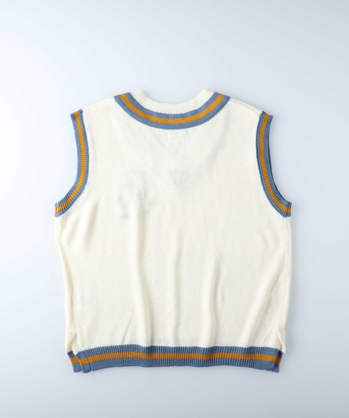 Right-on（ライトオン）の「リブラインセルフィーベスト（ベスト・メンズ・オフホワイト/ライム/ブラック/キャメル・XL/L/M）」の6枚目の写真