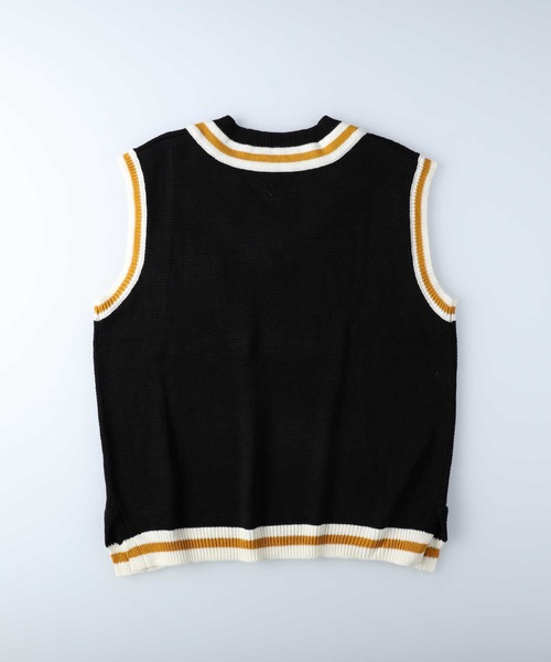 Right-on（ライトオン）の「リブラインセルフィーベスト（ベスト・メンズ・オフホワイト/ライム/ブラック/キャメル・XL/L/M）」の7枚目の写真