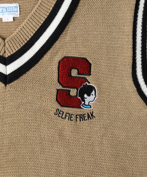 Right-on（ライトオン）の「リブラインセルフィーベスト（ベスト・メンズ・オフホワイト/ライム/ブラック/キャメル・XL/L/M）」の13枚目の写真