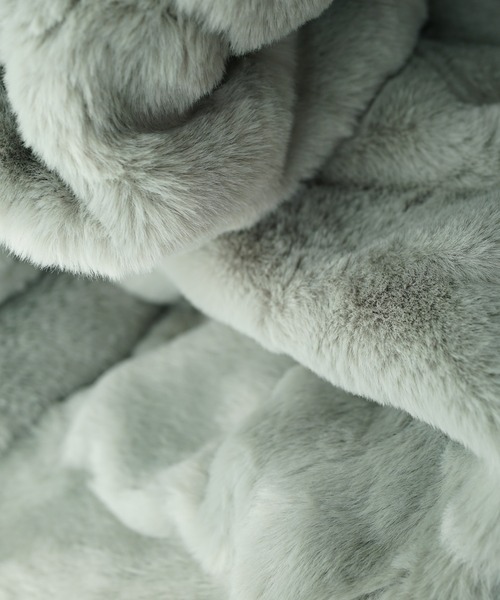 新品未使用✩ウィーゼル＆レッキス✩襟ふわふわ✩柔らか✩モスグリーン✩ファーコート Mela（メラ）の「TEDDY FUR COAT（その他アウター）」 - WEAR