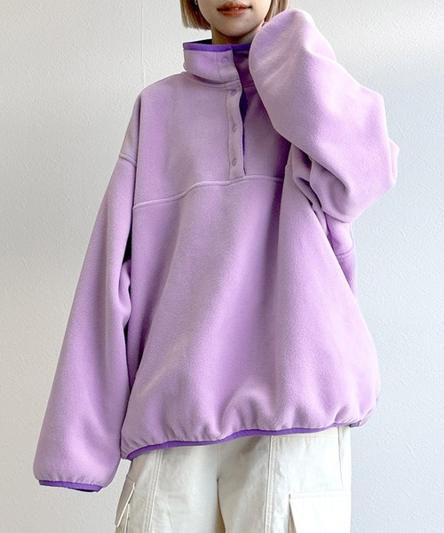 w closet（ダブルクローゼット）の「フリースハーフスナッププル