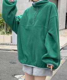 w closet | フリースハーフスナッププルオーバー(その他トップス)