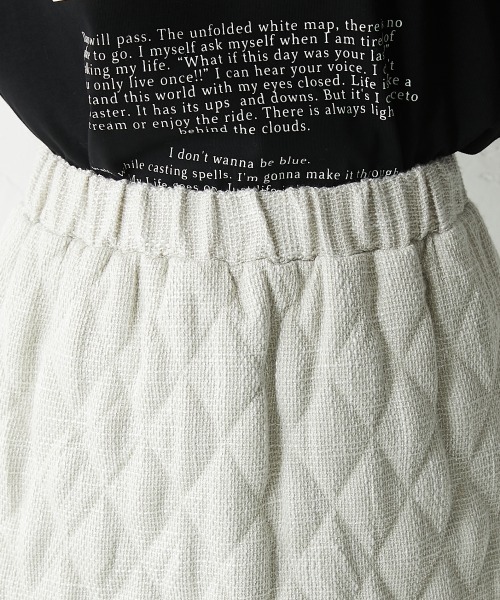 CHIC STYLE(シックスタイル)の「<大きいサイズ>ファンシーツイードキルティングロングタイトスカート シックスタイル(スカート・レディース・ブラック/アイボリー・L/LL/3L/4L/5L)」の19枚目の写真