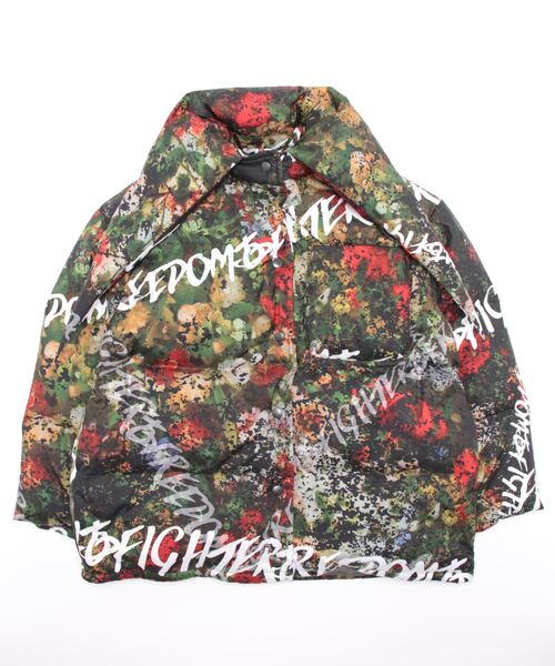 ダークグレー フード付き ダウンジャケット　ヴィヴィアンウエストウッド Vivienne Westwood（ヴィヴィアンウエストウッド）の「ﾃﾞｨﾀｯﾁｬﾌﾞﾙｽﾘｰﾌﾞ