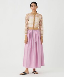 MACPHEE（マカフィー）の「シアーヤーンボーダー ビルドネック