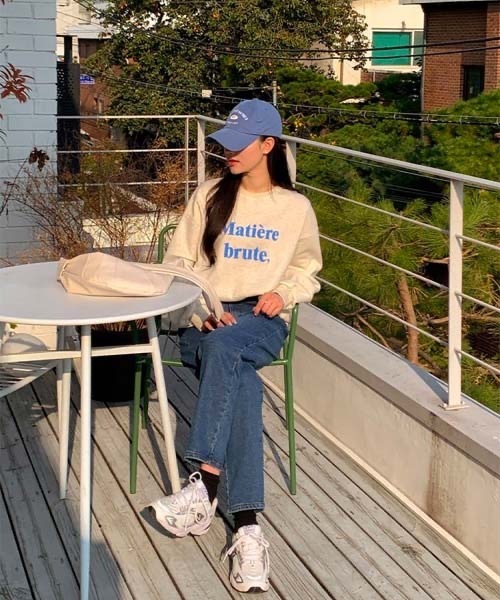 SONA（ソナ）の「SONA 英文レタリング裏起毛トレーナー（スウェット・レディース・オートミール・FREE）」の10枚目の写真