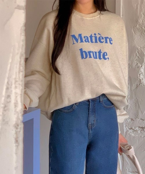 SONA（ソナ）の「SONA 英文レタリング裏起毛トレーナー（スウェット・レディース・オートミール・FREE）」の16枚目の写真