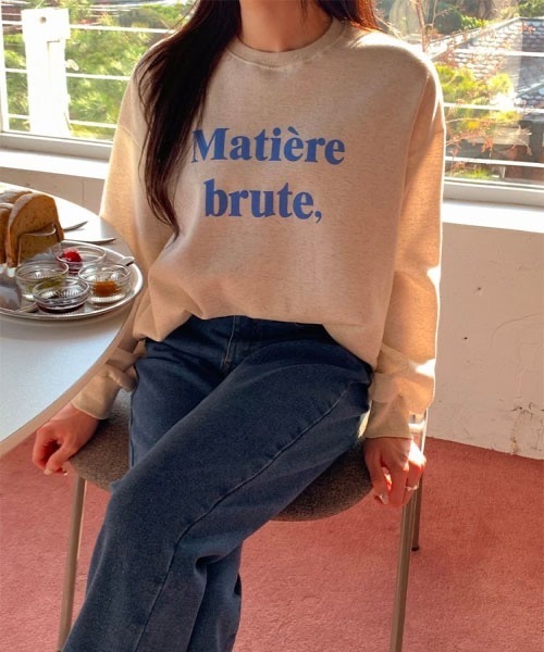 SONA（ソナ）の「SONA 英文レタリング裏起毛トレーナー（スウェット・レディース・オートミール・FREE）」の13枚目の写真