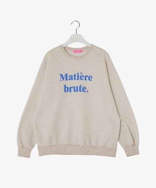 SONA（ソナ）の「SONA 英文レタリング裏起毛トレーナー（スウェット・レディース・オートミール・FREE）」の12枚目の写真