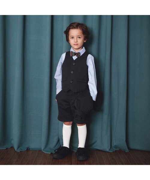 BREEZE（ブリーズ）の「レギュラーカラーシャツ（シャツ/ブラウス・キッズ・オフホワイト/ブルー/ブラック・120/100/90/130/110）」の5枚目の写真