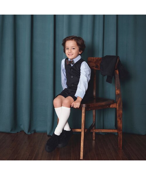 BREEZE（ブリーズ）の「レギュラーカラーシャツ（シャツ/ブラウス・キッズ・オフホワイト/ブルー/ブラック・120/100/90/130/110）」の6枚目の写真