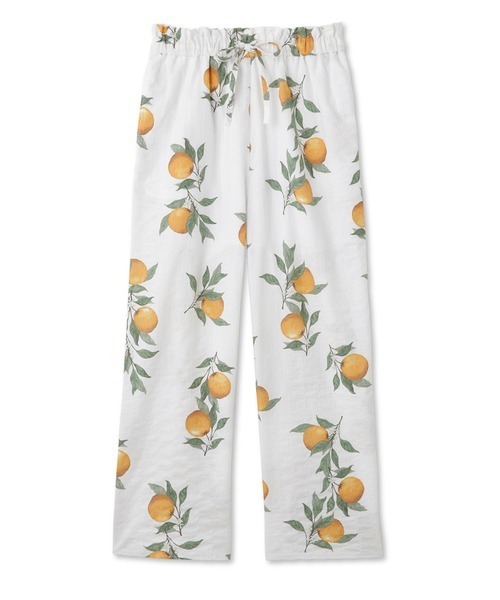 gelato pique（ジェラートピケ）の「シトラス柄ロングパンツ（ルーム