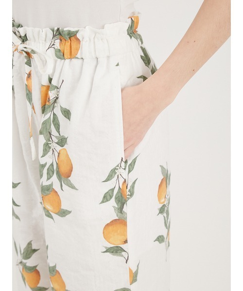 gelato pique（ジェラートピケ）の「シトラス柄ロングパンツ（ルーム