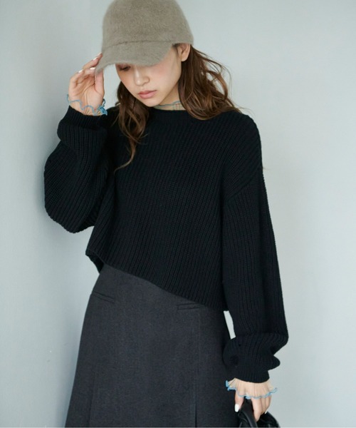 FREE'S MART（フリーズマート）の「◆前後2Wayショート丈ZIPカーディガン（カーディガン/ボレロ・レディース・ピンク/ホワイト/ブラック・FREE）」の12枚目の写真