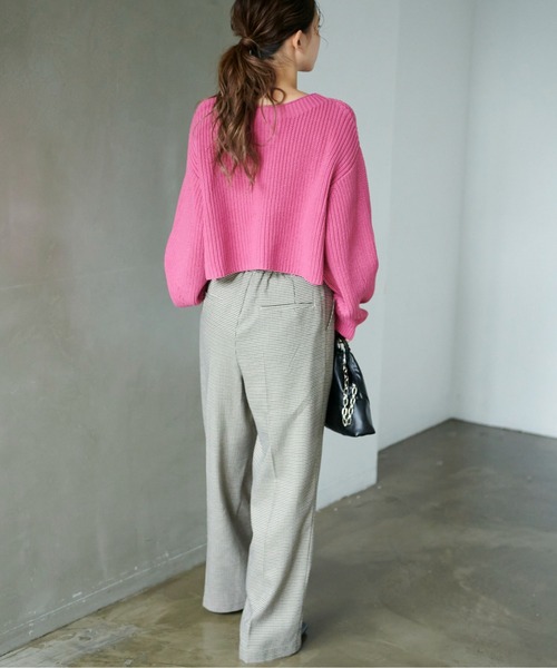 FREE'S MART（フリーズマート）の「◆前後2Wayショート丈ZIPカーディガン（カーディガン/ボレロ・レディース・ピンク/ホワイト/ブラック・FREE）」の15枚目の写真