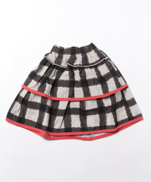HOGAN RANCH WEAR（ホーガンランチウエア）の「ギンガム2wayティアードスカート(kids/XS～L)（スカート・キッズ・レッド/ブラック/ブルー・XS/S/M/L）」の5枚目の写真