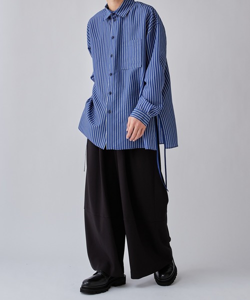 Lui's（ルイス）の「ストライプコードシャツ（シャツ/ブラウス・メンズ・ホワイト/ブルー・FREE）」の21枚目の写真