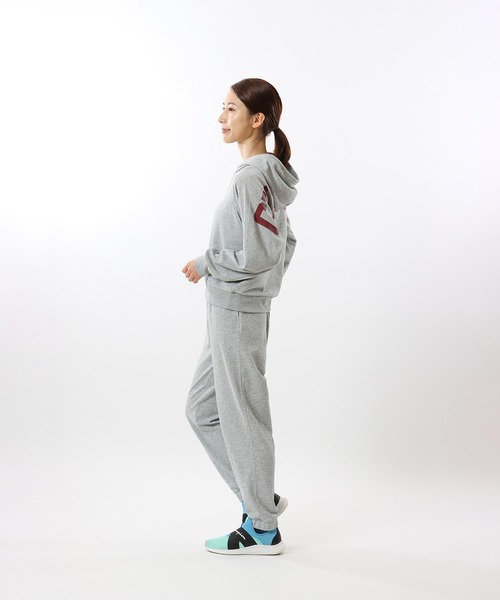 Champion(チャンピオン)の「【Champion/チャンピオン】レディース スポーツ テックウィーブ テリー フーデッドスウェットシャツ(パーカー・レディース・グレー/ブラック・LARGE/MEDIUM)」の12枚目の写真