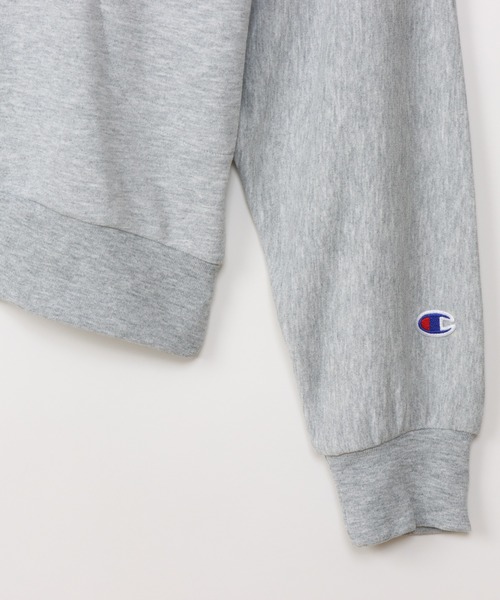 Champion(チャンピオン)の「【Champion/チャンピオン】レディース スポーツ テックウィーブ テリー フーデッドスウェットシャツ(パーカー・レディース・グレー/ブラック・LARGE/MEDIUM)」の18枚目の写真