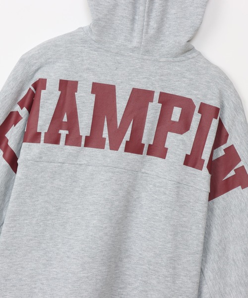 Champion(チャンピオン)の「【Champion/チャンピオン】レディース スポーツ テックウィーブ テリー フーデッドスウェットシャツ(パーカー・レディース・グレー/ブラック・LARGE/MEDIUM)」の20枚目の写真