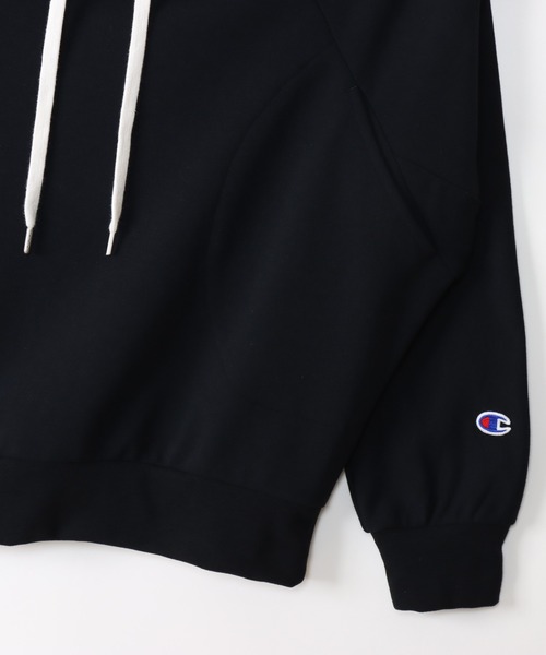 Champion(チャンピオン)の「【Champion/チャンピオン】レディース スポーツ テックウィーブ テリー フーデッドスウェットシャツ(パーカー・レディース・グレー/ブラック・LARGE/MEDIUM)」の7枚目の写真