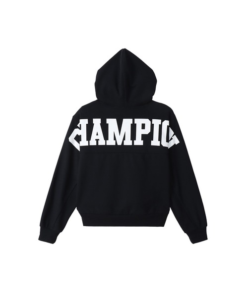Champion(チャンピオン)の「【Champion/チャンピオン】レディース スポーツ テックウィーブ テリー フーデッドスウェットシャツ(パーカー・レディース・グレー/ブラック・LARGE/MEDIUM)」の10枚目の写真
