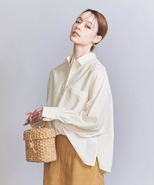 BEAUTY&YOUTH UNITED ARROWS(ビューティーアンドユースユナイテッドアローズ)の「バックタック ドルマンスリーブシャツ -ウォッシャブル-(シャツ/ブラウス・レディース・ダークグレー/ナチュラル/ライトブルー・FREE)」の14枚目の写真