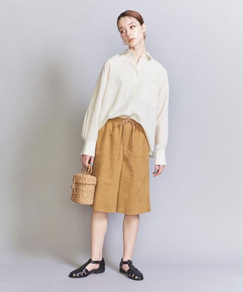 BEAUTY&YOUTH UNITED ARROWS(ビューティーアンドユースユナイテッドアローズ)の「バックタック ドルマンスリーブシャツ -ウォッシャブル-(シャツ/ブラウス・レディース・ダークグレー/ナチュラル/ライトブルー・FREE)」の16枚目の写真