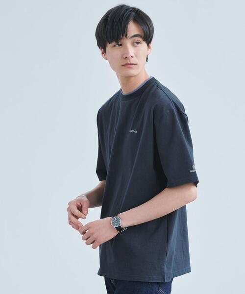 Gramicci（グラミチ）の「【別注】＜GRAMICCI ＞ レイヤード風 Tシャツ カットソー（Tシャツ/カットソー・メンズ・ライトグレー/ネイビー/ホワイト・XL/L/M）」の9枚目の写真