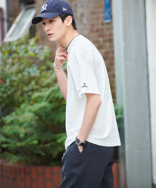 Gramicci（グラミチ）の「【別注】＜GRAMICCI ＞ レイヤード風 Tシャツ カットソー（Tシャツ/カットソー・メンズ・ライトグレー/ネイビー/ホワイト・XL/L/M）」の14枚目の写真