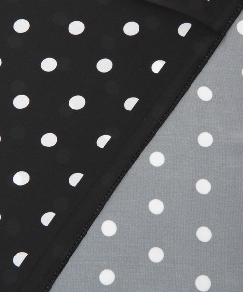studio CLIP（スタディオクリップ）の「ドットプリントスカーフ《オケージョンライン》（ストール/ショール・レディース・ブラック/アイボリー・FREE）」の7枚目の写真