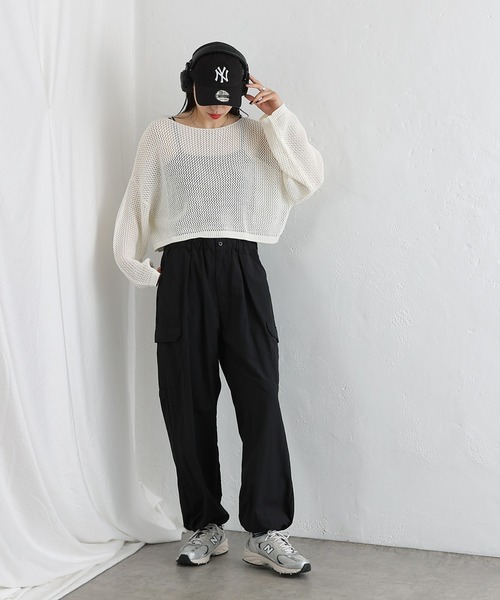 COLONY 2139（コロニートゥーワンスリーナイン）の「ワイドカーゴパンツ（カーゴパンツ・メンズ・グリーン/ホワイト/ブラック/カーキ・MEDIUM/LARGE）」の9枚目の写真