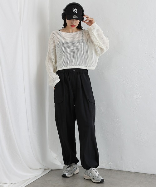 COLONY 2139（コロニートゥーワンスリーナイン）の「ワイドカーゴパンツ（カーゴパンツ・メンズ・グリーン/ホワイト/ブラック/カーキ・MEDIUM/LARGE）」の10枚目の写真