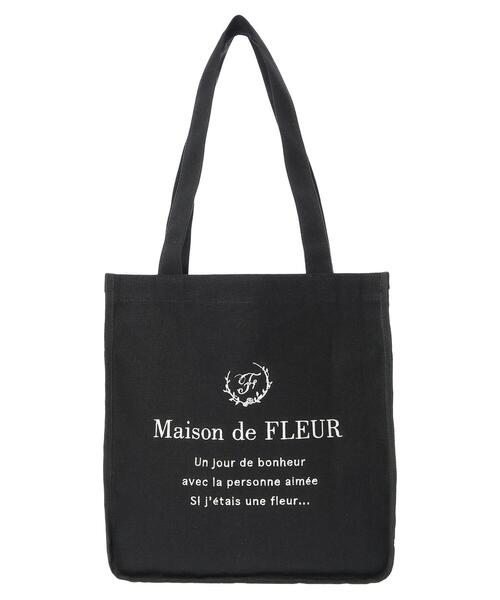 Maison de FLEUR（メゾンドフルール）の「パイピングスクエアトートバッグ（トートバッグ・レディース・アイボリー/ブラック・FREE）」の16枚目の写真
